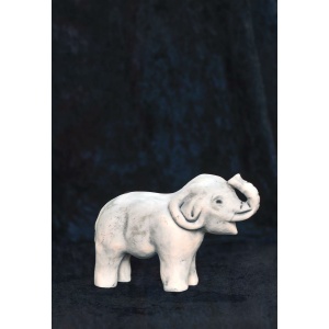 Beige, liten - Elefant