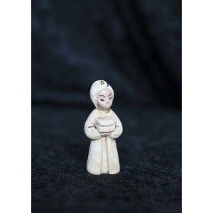 Beige, liten - Konge med turban