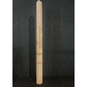 Dåpslys hvitt 3*40 cm