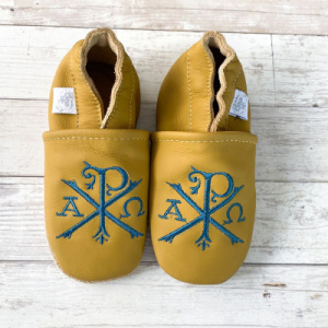 Emmaus Crib Shoes, Yellow