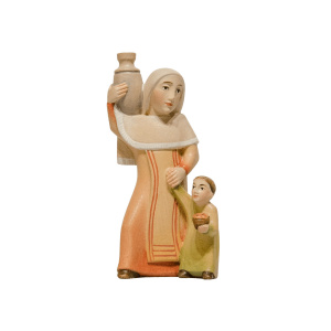 Hyrdinne med barn - Krybbefigurer "Sonia"
