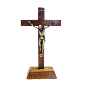 Stående krusifiks i tre 34,5cm