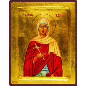 Trykt ikon, Sta. Agnes 18x23cm