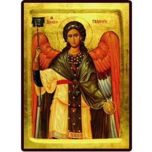 Forgylt ikon 18*23cm - St. Gabriel