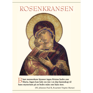 Rosenkransen – folder i lommebokformat (pakke med 50 stk)