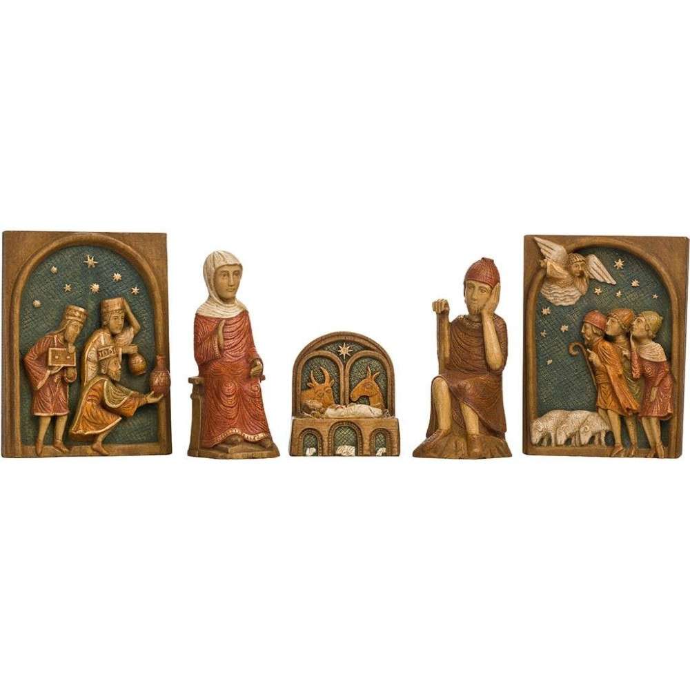 Krybbefigursett, håndskåret. Atelier D'art