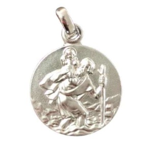 Medaljong, St. Christoffer, 17mm