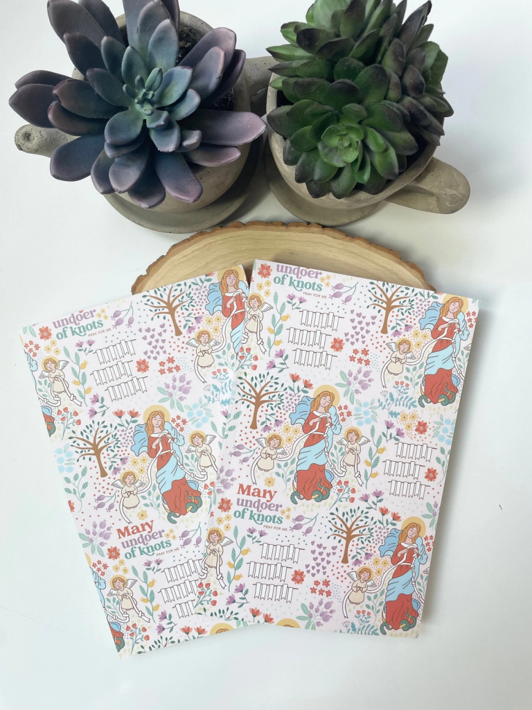 Mary Undoer of Knots Notebook I Catholic Gift