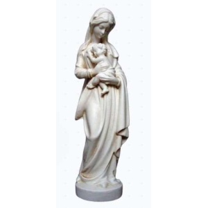 Jomfru Maria i renessansestil, 16 cm, elfenbensfarget