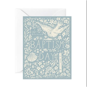 A blessed Baptism Day Card (blue)