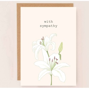 Sympathy Lillies Card